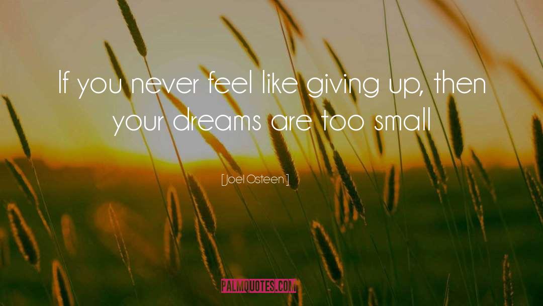 Feel Like Giving Up quotes by Joel Osteen
