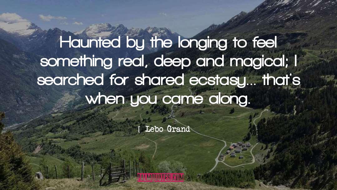 Feel Something quotes by Lebo Grand