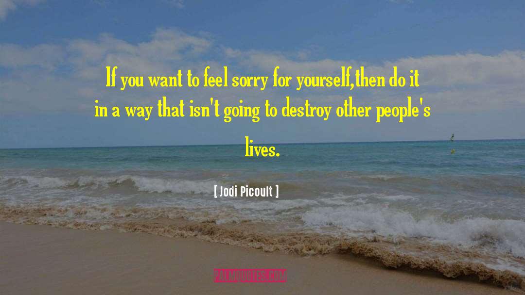 Feel Sorry For Yourself quotes by Jodi Picoult