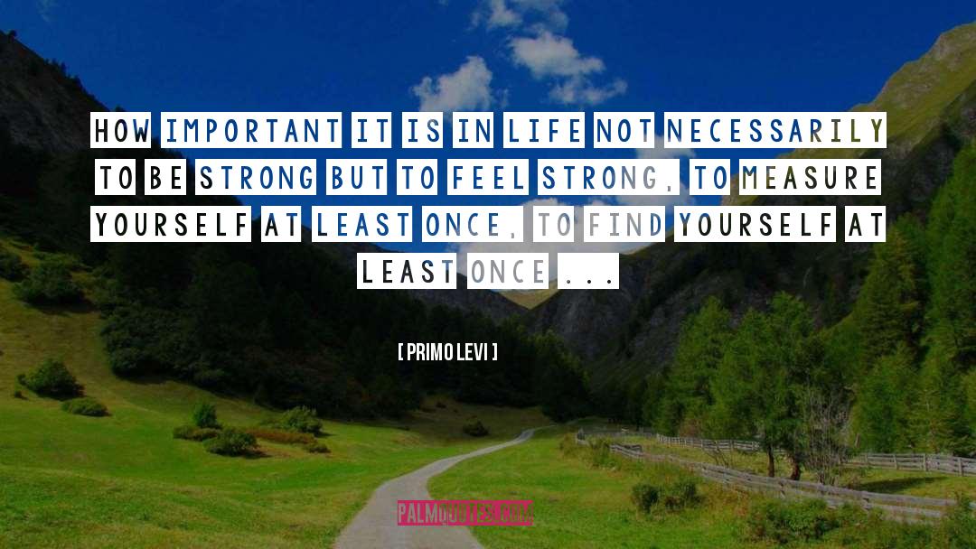 Feel Strong quotes by Primo Levi