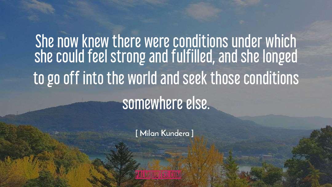 Feel Strong quotes by Milan Kundera
