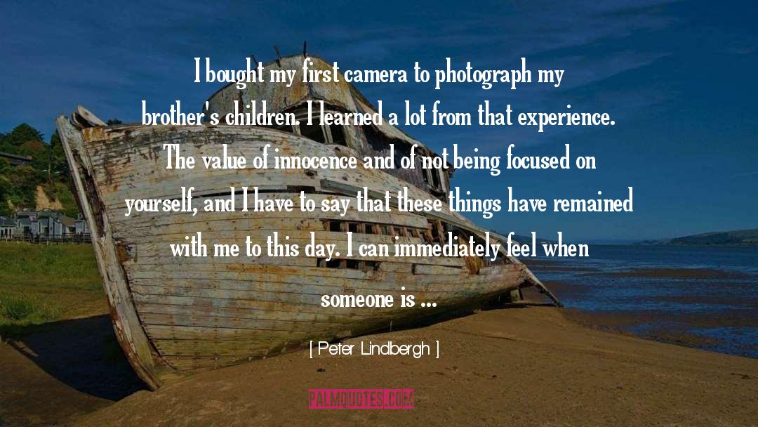 Feel When quotes by Peter Lindbergh