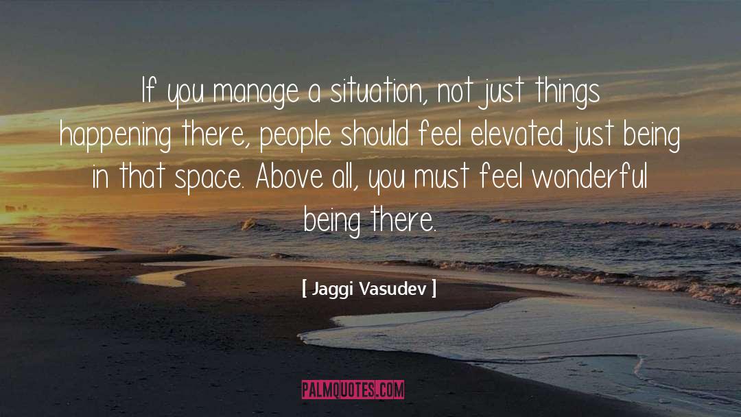 Feel Wonderful quotes by Jaggi Vasudev
