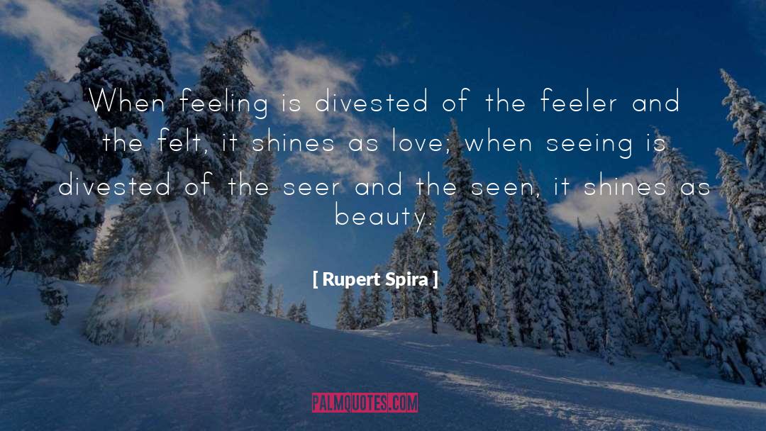 Feeler quotes by Rupert Spira