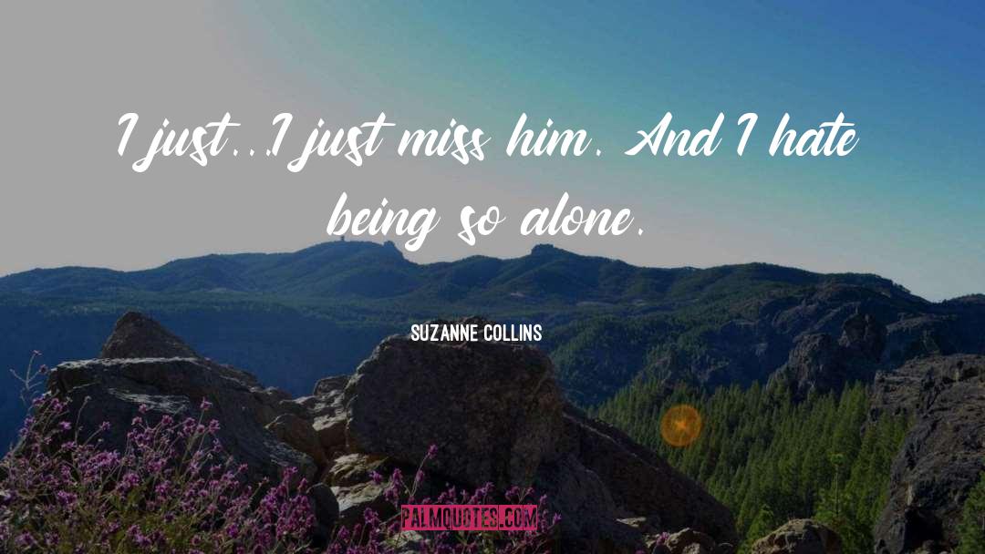 Feeling Alone And Missing You quotes by Suzanne Collins