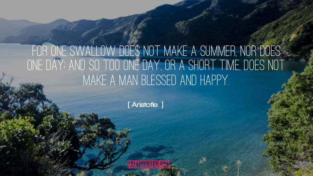 Feeling Blessed Short quotes by Aristotle.