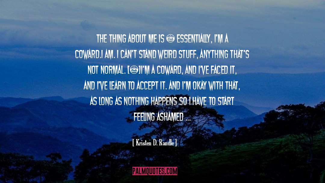 Feeling Blue quotes by Kristen D. Randle