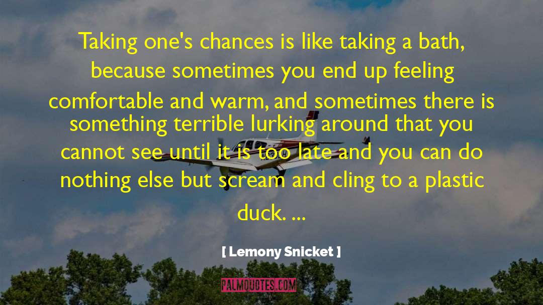 Feeling Comfortable quotes by Lemony Snicket