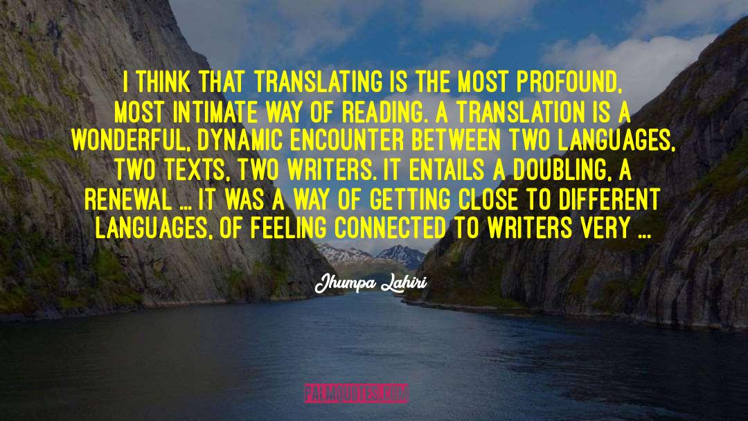 Feeling Connected Basic quotes by Jhumpa Lahiri