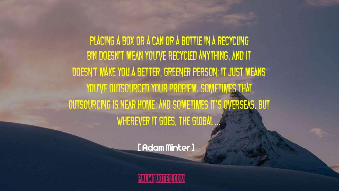 Feeling Depressed quotes by Adam Minter