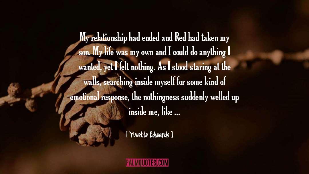 Feeling Empty Heart quotes by Yvvette Edwards