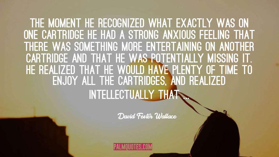 Feeling Enlightened quotes by David Foster Wallace