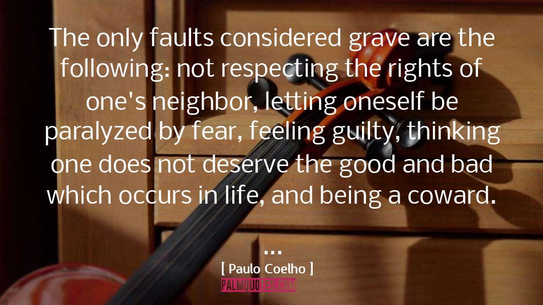 Feeling Guilty quotes by Paulo Coelho