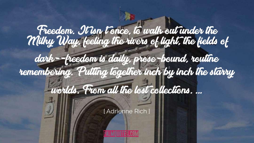 Feeling Insecure quotes by Adrienne Rich