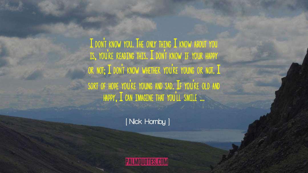 Feeling Lonely quotes by Nick Hornby