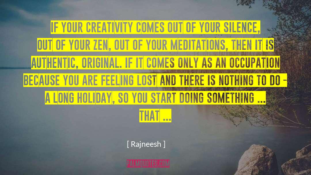 Feeling Lost quotes by Rajneesh