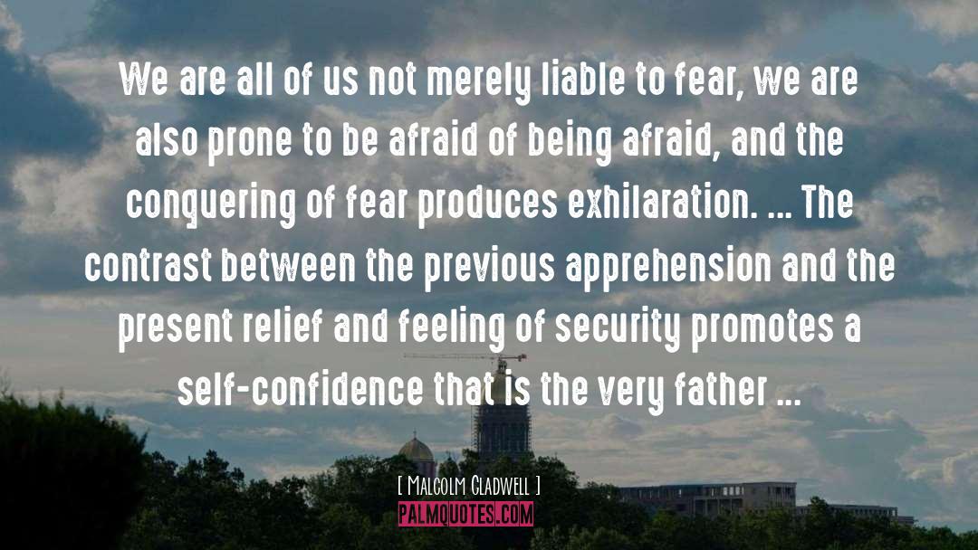 Feeling Of Security quotes by Malcolm Gladwell