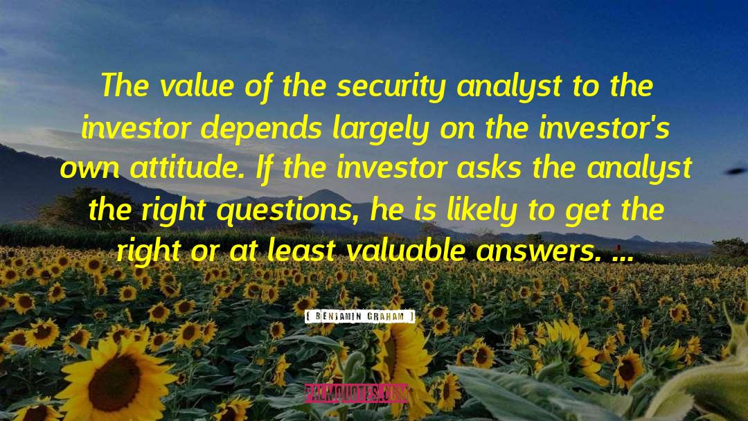 Feeling Of Security quotes by Benjamin Graham