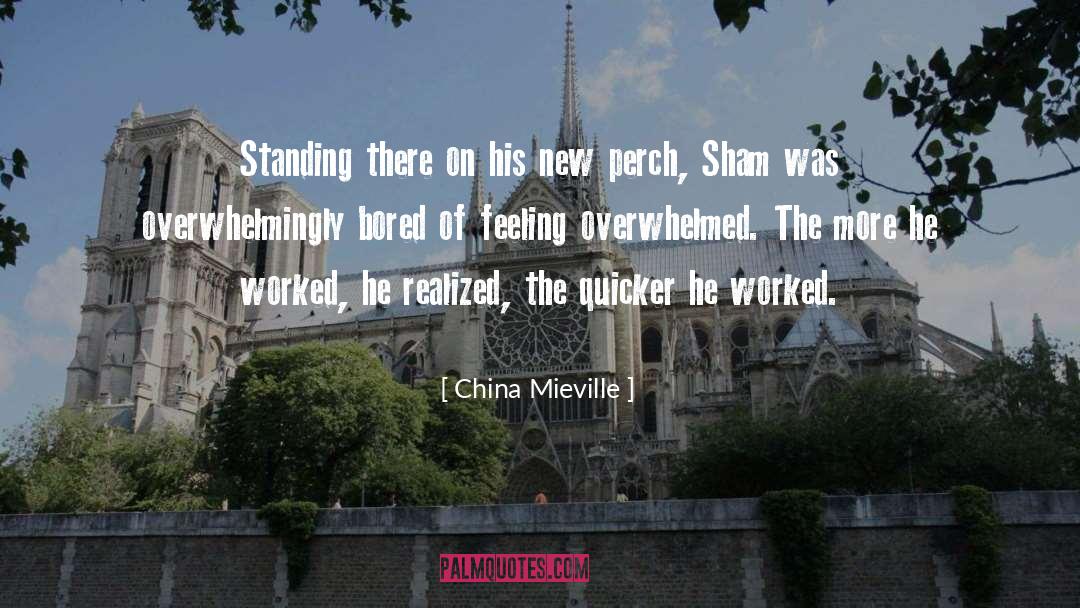 Feeling Overwhelmed quotes by China Mieville