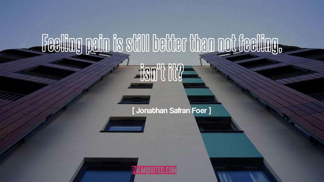 Feeling Pain quotes by Jonathan Safran Foer