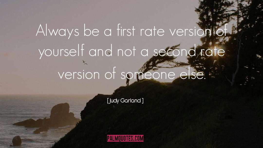 Feeling Second Rate quotes by Judy Garland