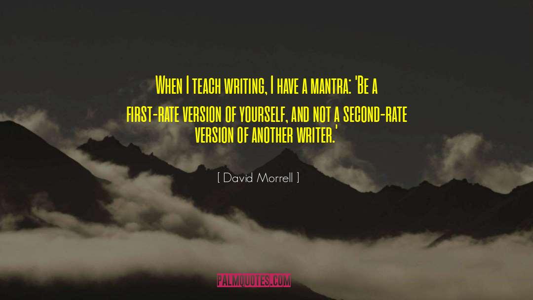 Feeling Second Rate quotes by David Morrell