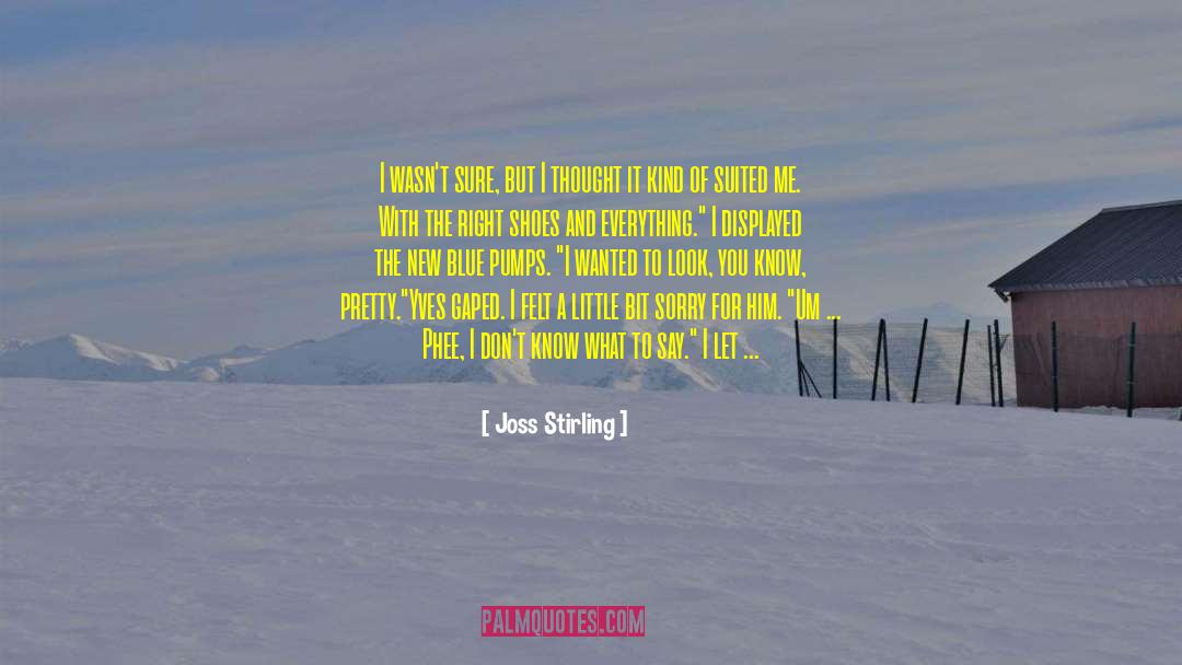 Feeling Sorry For You quotes by Joss Stirling