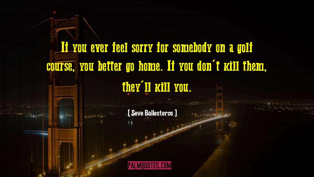Feeling Sorry For You quotes by Seve Ballesteros