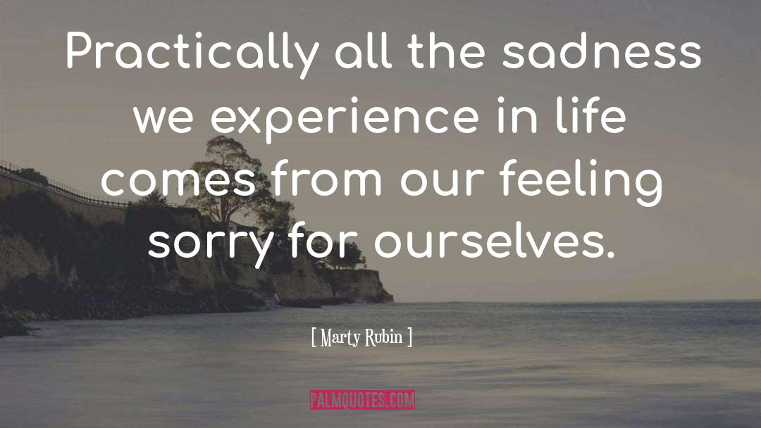 Feeling Sorry For Yourself quotes by Marty Rubin