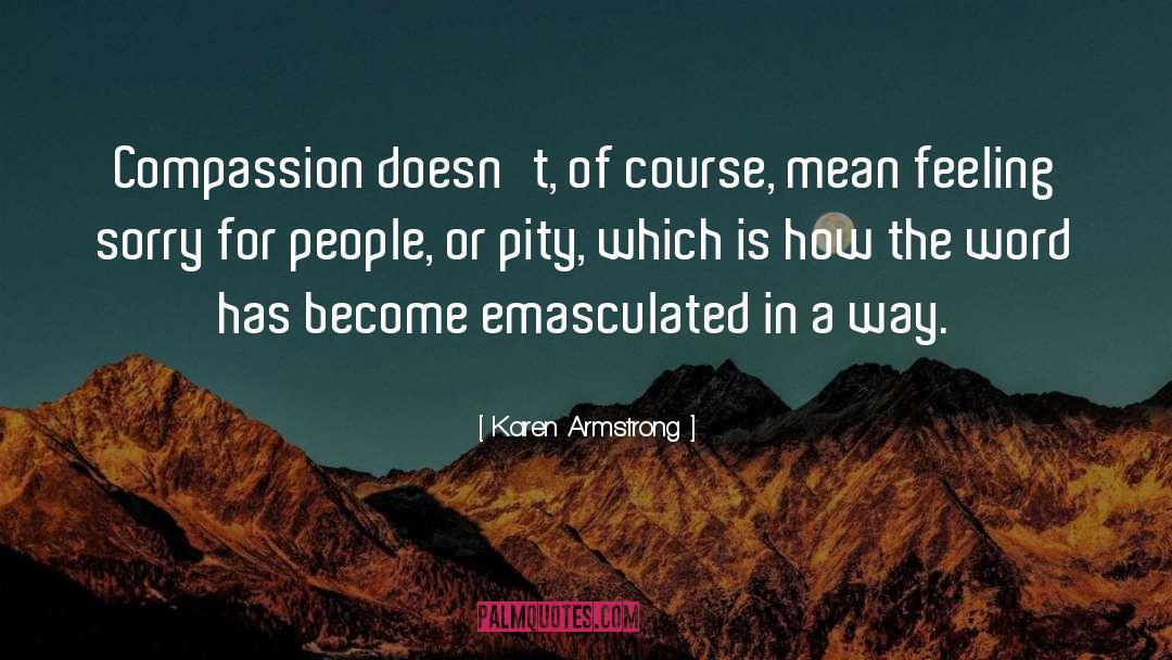 Feeling Sorry quotes by Karen Armstrong