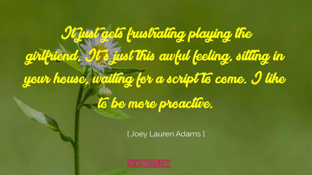 Feeling Unloved quotes by Joey Lauren Adams