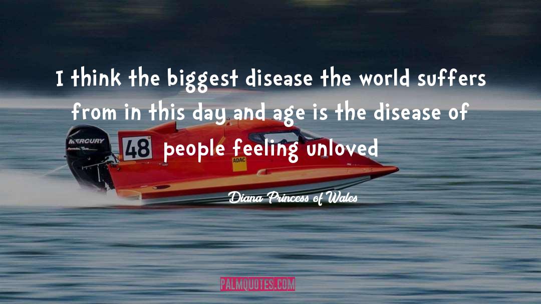 Feeling Unloved quotes by Diana Princess Of Wales