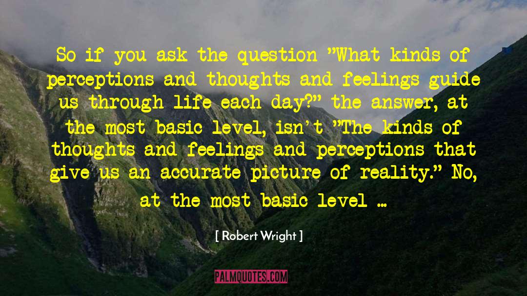 Feelings And Perceptions quotes by Robert Wright