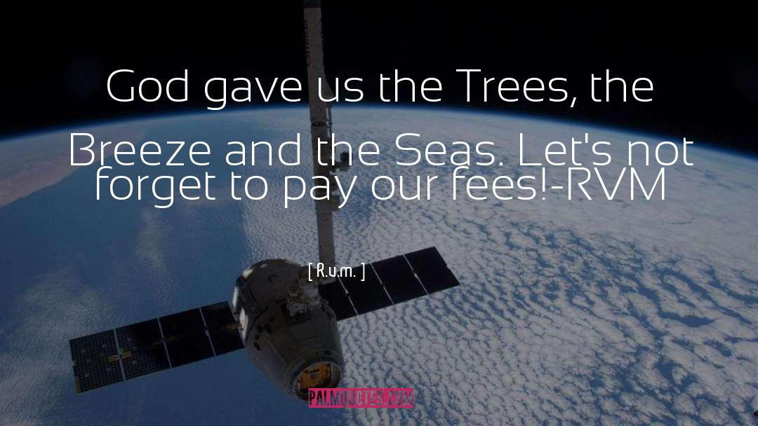 Fees quotes by R.v.m.