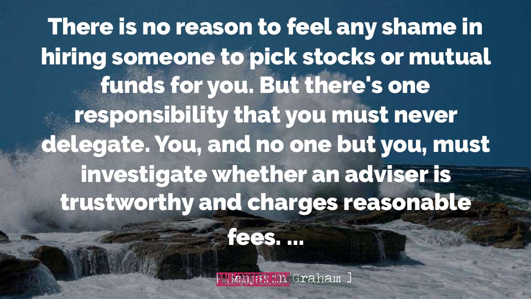 Fees quotes by Benjamin Graham