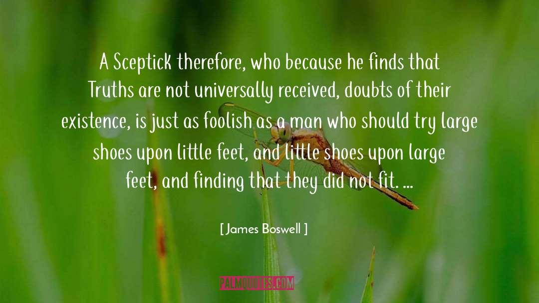 Feet quotes by James Boswell