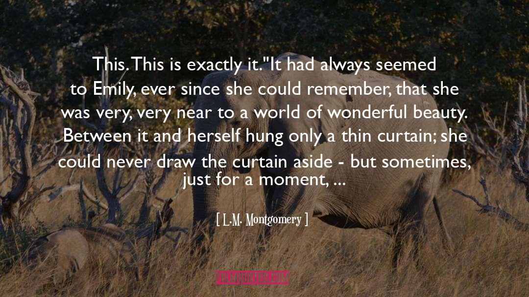 Felicitous quotes by L.M. Montgomery
