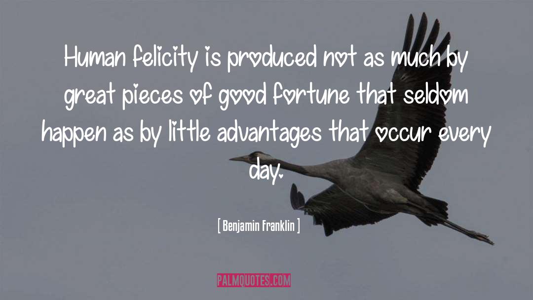 Felicity quotes by Benjamin Franklin