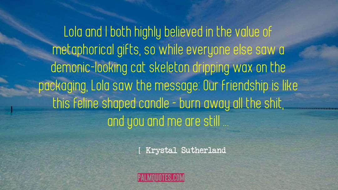 Feline quotes by Krystal Sutherland