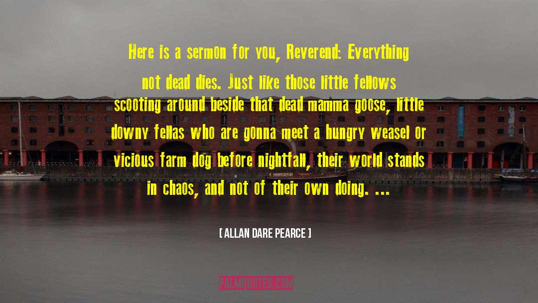 Fellas quotes by Allan Dare Pearce
