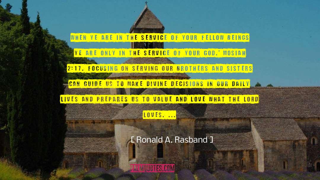 Fellow Beings quotes by Ronald A. Rasband