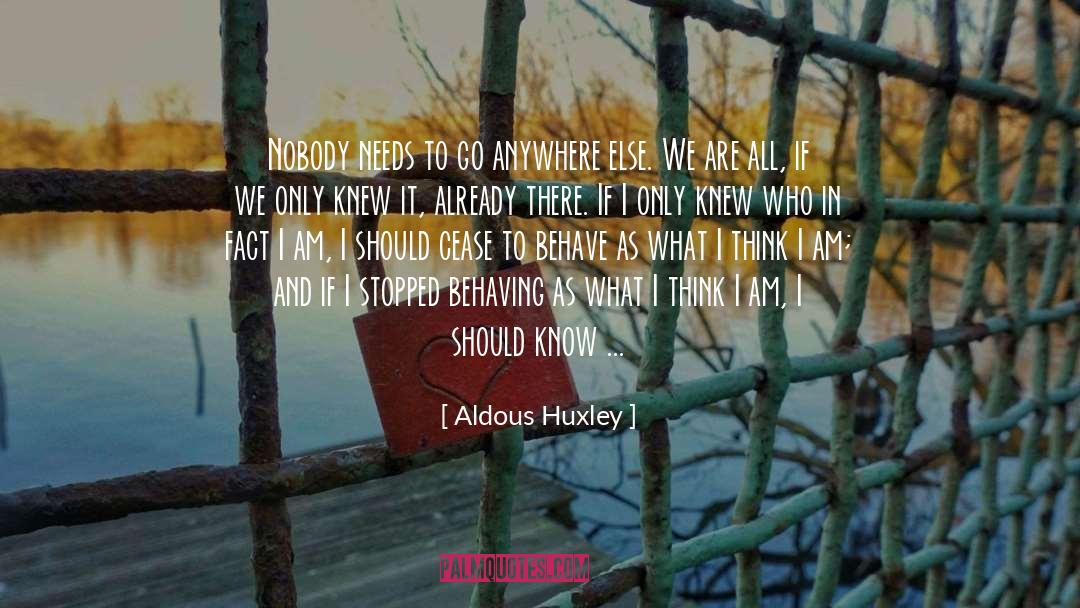 Fellowship With God quotes by Aldous Huxley