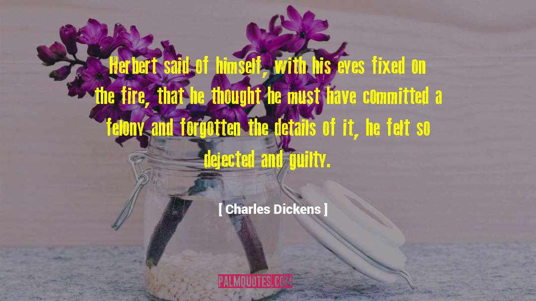 Felony quotes by Charles Dickens