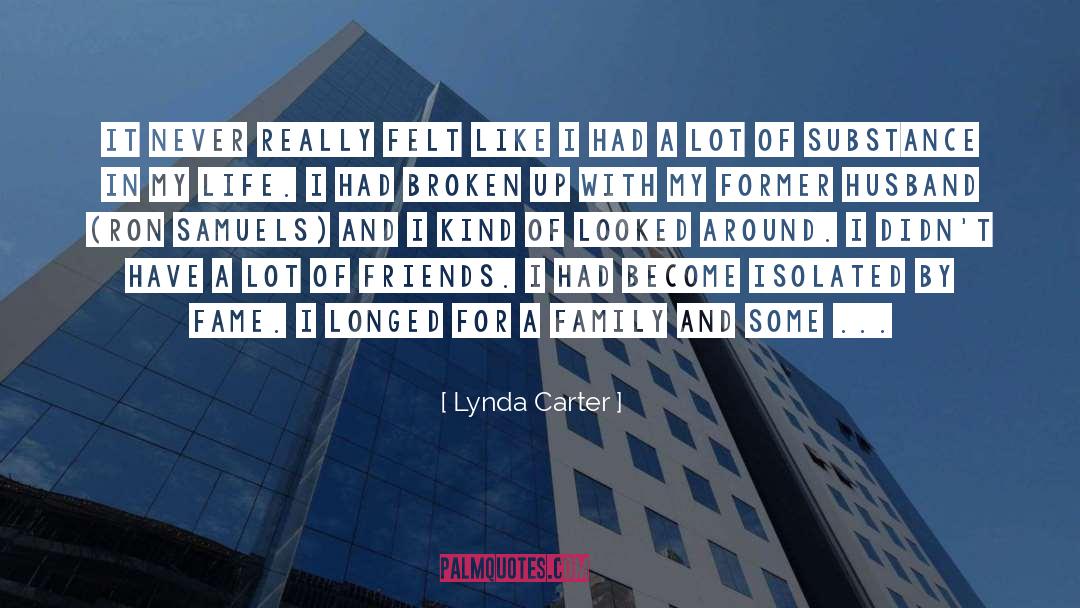 Felt quotes by Lynda Carter