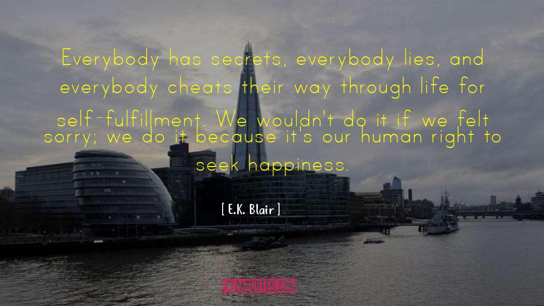 Felt Sorry quotes by E.K. Blair