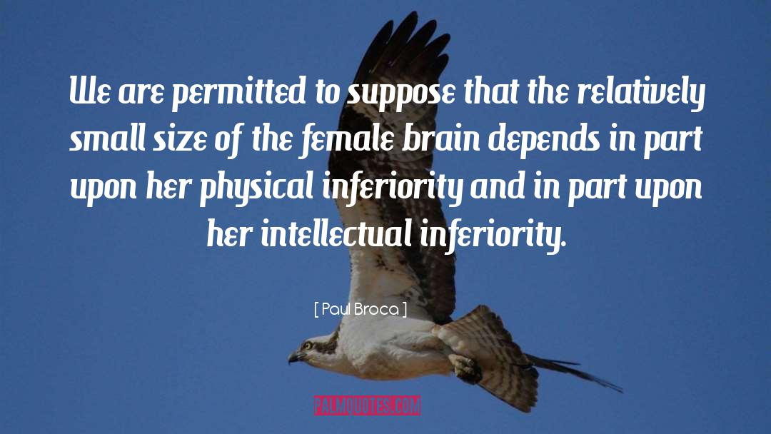 Female Brain quotes by Paul Broca