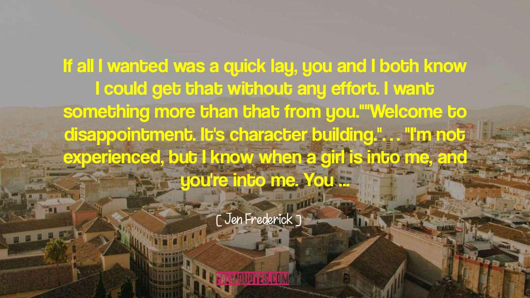 Female Character quotes by Jen Frederick