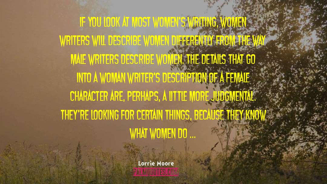 Female Character quotes by Lorrie Moore