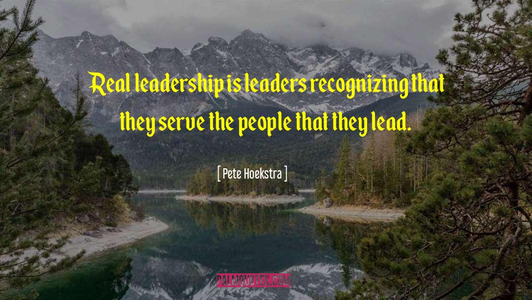 Female Leaders quotes by Pete Hoekstra