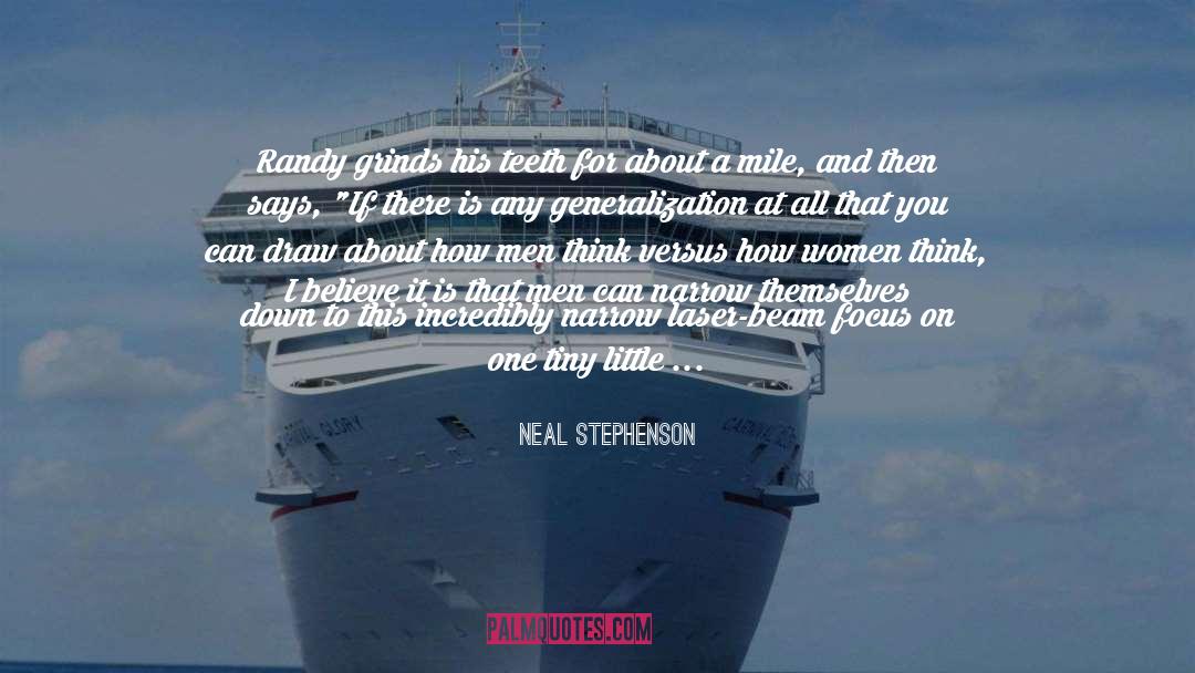 Female Versus Male quotes by Neal Stephenson